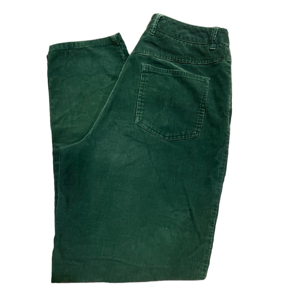 green corduroy pants